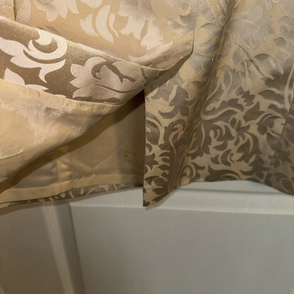 Gorgeous Brocade and Jewel Collared Dress Vintage Banana Republic Size 2 - Picture 12 of 14